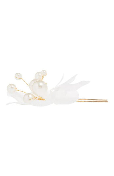 Nixie Hair Pins - Cream Pearl/Gold - 2 pack